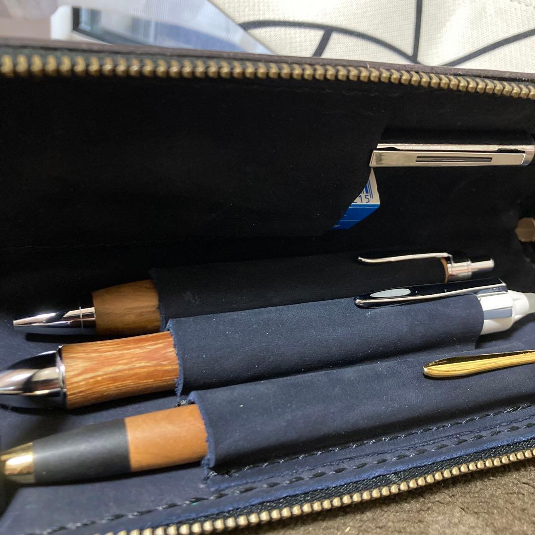 野原工芸　バハギア激似　レアな布　工房ボールペン