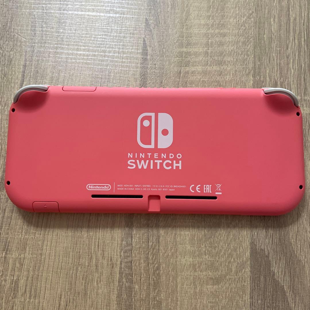 任天堂 Switch Lite コーラルピンク 本体 充電器・ケース付き