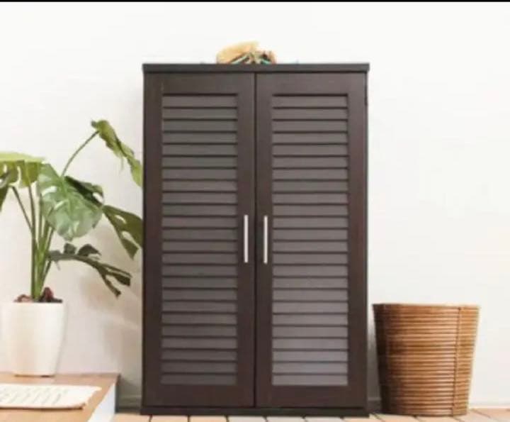 ルーバー式シューズボックス【幅60cm・単品】 （下駄箱・玄関収納）