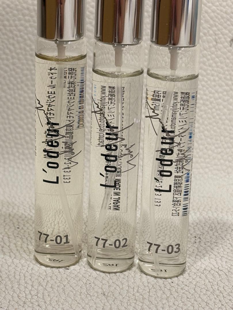 ヨウジヤマモト オドゥール オーデコロン 77-01 77-02 77-03 3