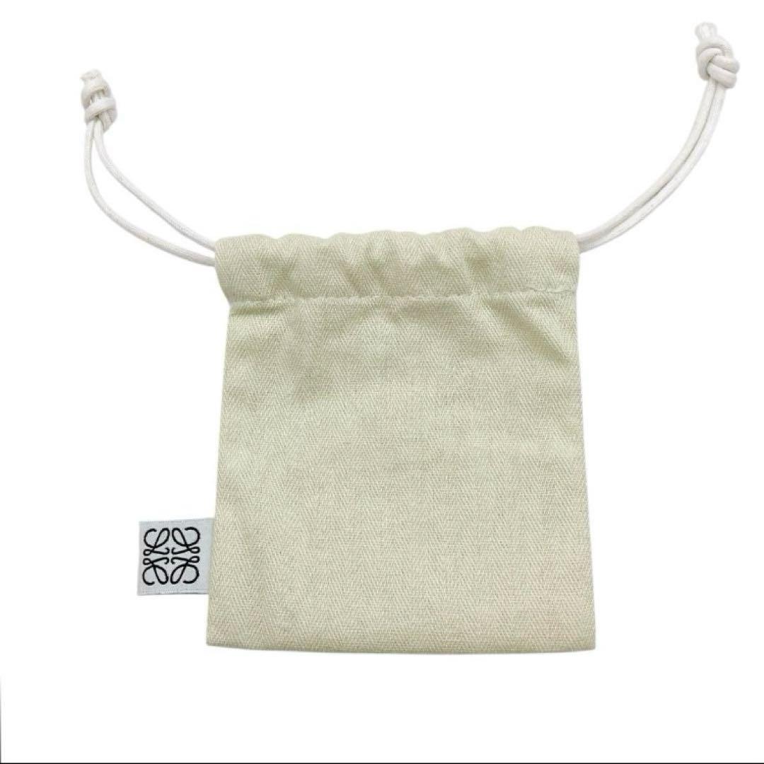 美品✨LOEWE ロエベ　アナグラム　チャーム　カーフ　オレンジ系　ブラック