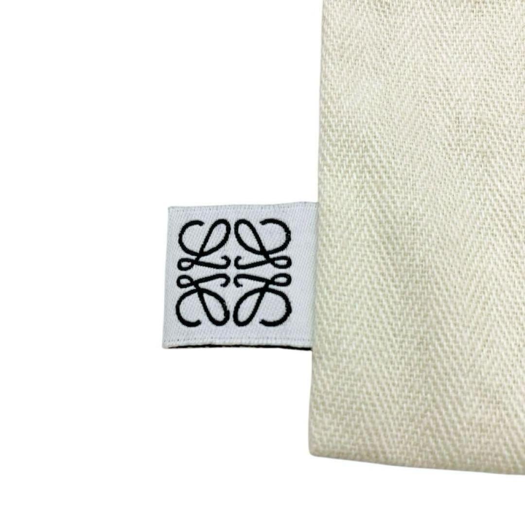 美品✨LOEWE ロエベ　アナグラム　チャーム　カーフ　オレンジ系　ブラック