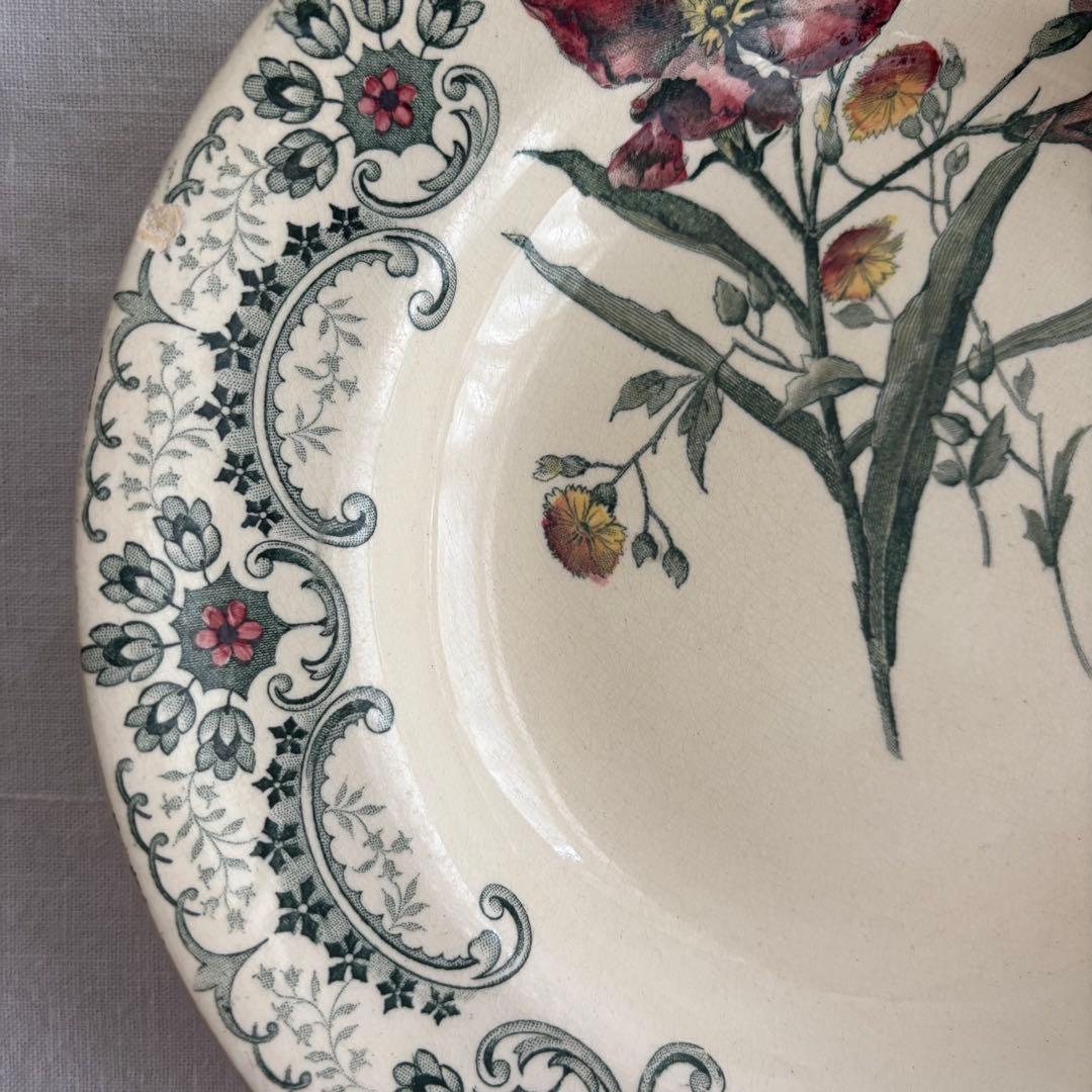 フランスアンティーク ショワジールロワ Fleurs Coupées プレート