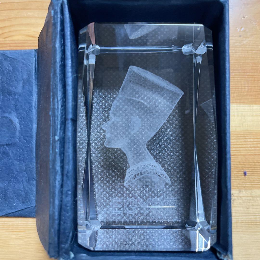 置き物　エジプト　透けガラス