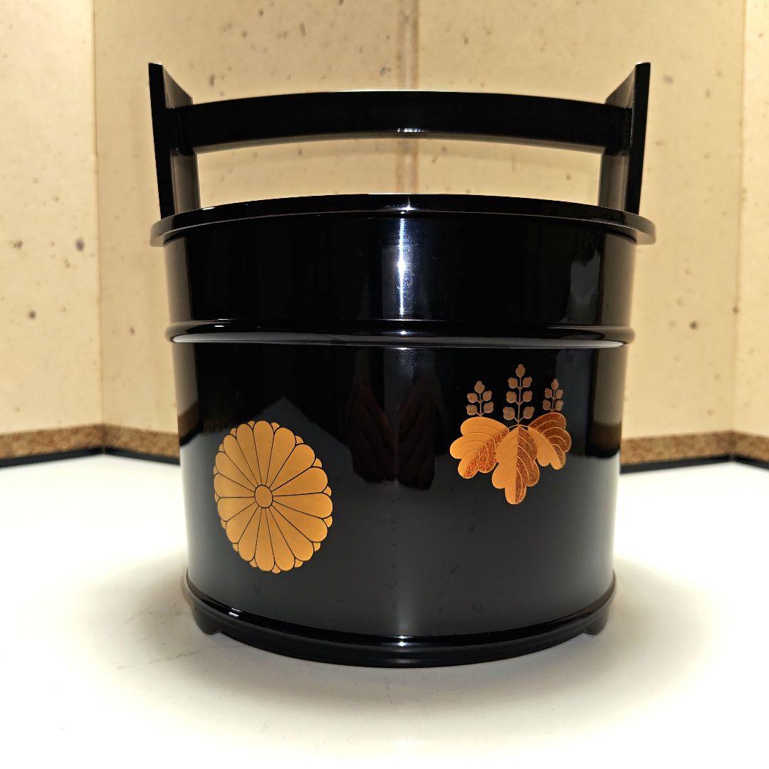 新春セール！　茶道具　　輪島塗高台寺蒔絵手桶水指