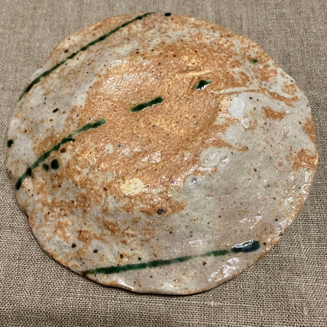 【未使用品】佐藤和次　皿　小皿　美濃焼　早蕨窯　織部焼　5枚　送料込み