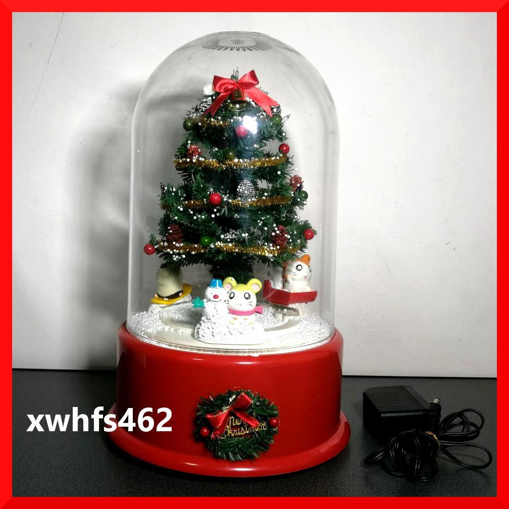 とっとこハム太郎 雪ふるツリー ハムたちが回転 クリスマスツリー スノードーム