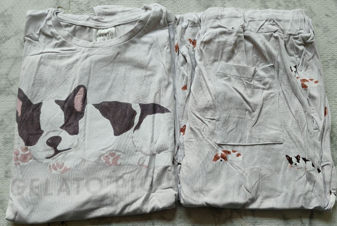 GELATO PIQUE フレンチブル柄 ルームウェアセット 16-4