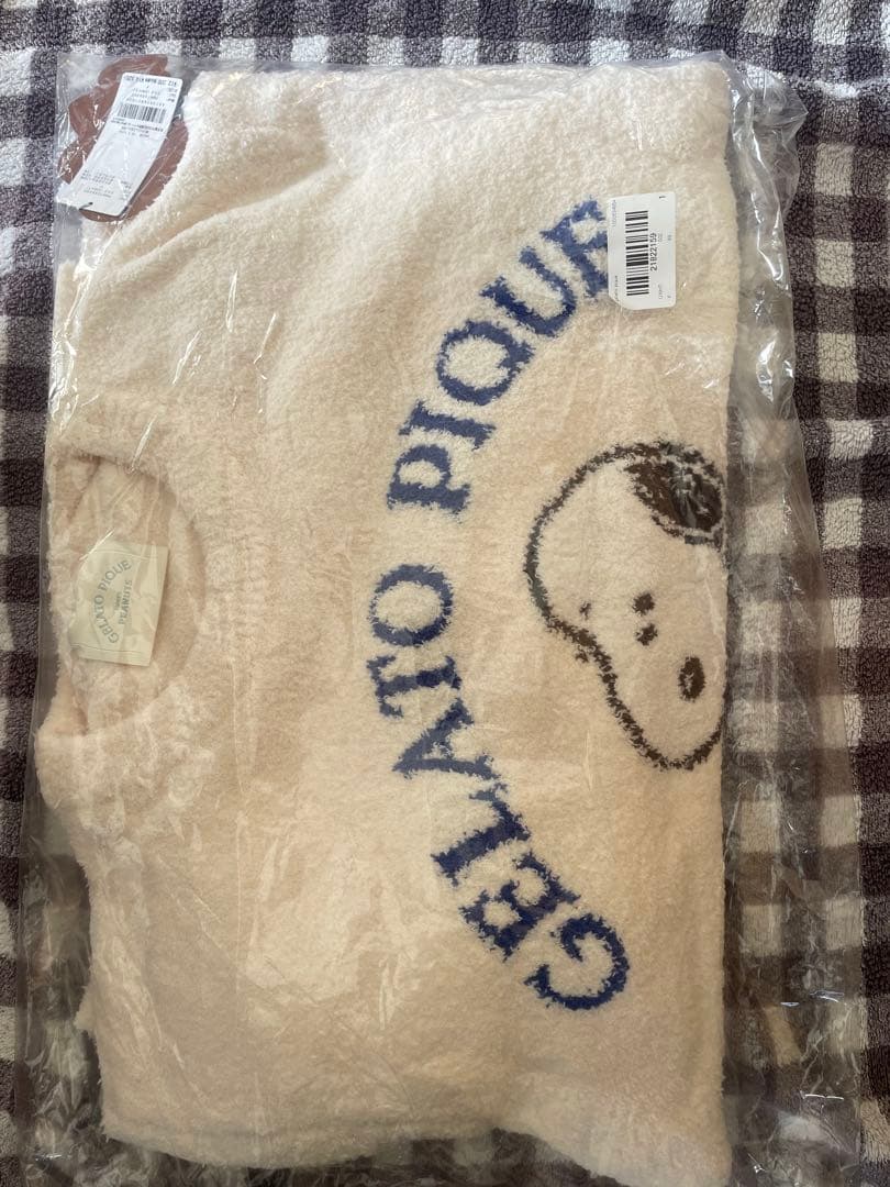 ジェラートピケ　スヌーピー ルームウェア　プルオーバー&ショートパンツセット