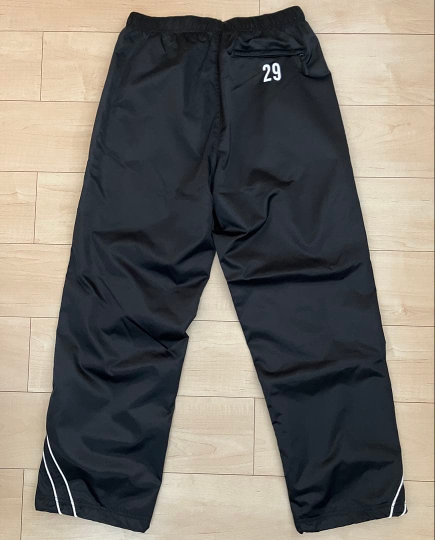 【SUPREME】 Satin Piping track pant black