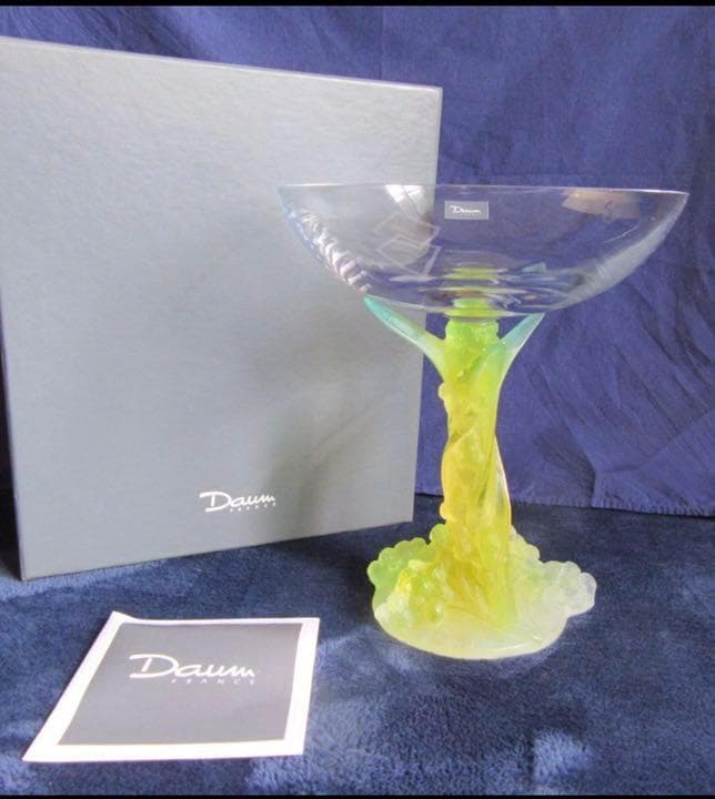 ドームフランス クリスタルガラス コンポート 箱付き