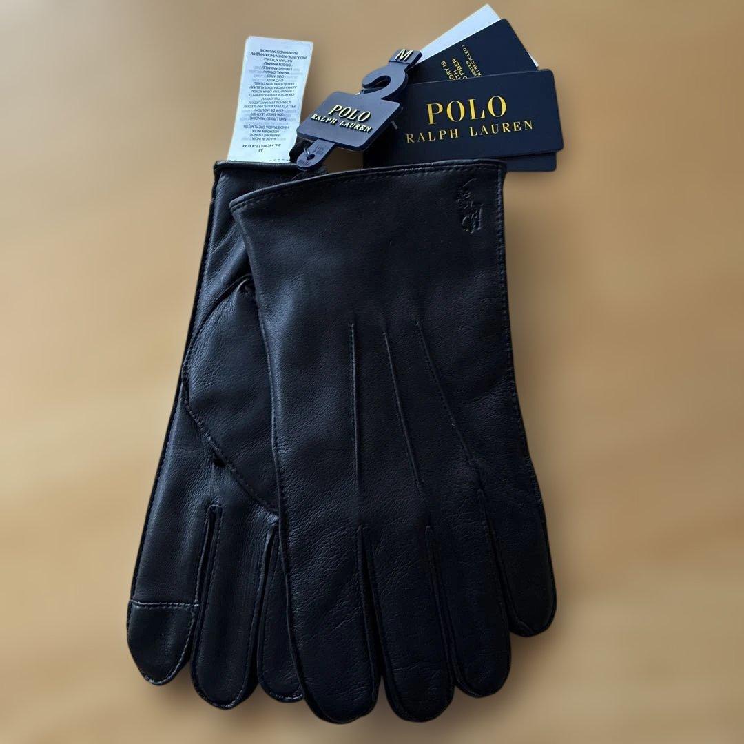 Polo Ralph Lauren ブラック手袋 Mサイズ　ラルフローレン　新品