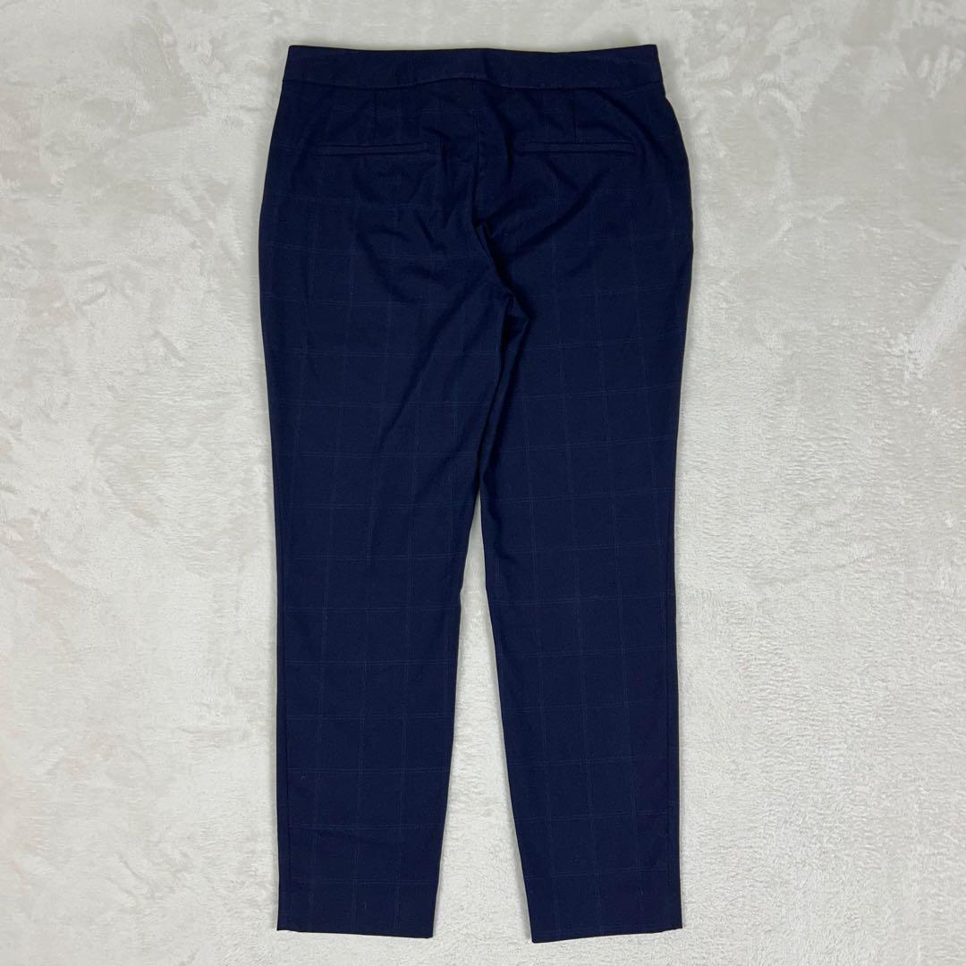 人気♡ザラ パンツスーツセットアップ ノーカラー チェック 大きいサイズ 洗濯