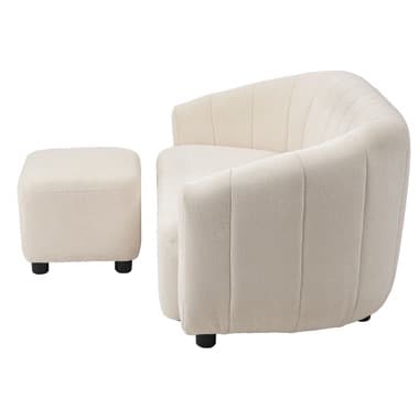 メーカー直送　東屋　SS-131WH SS-131GY ソファ＆オットマン