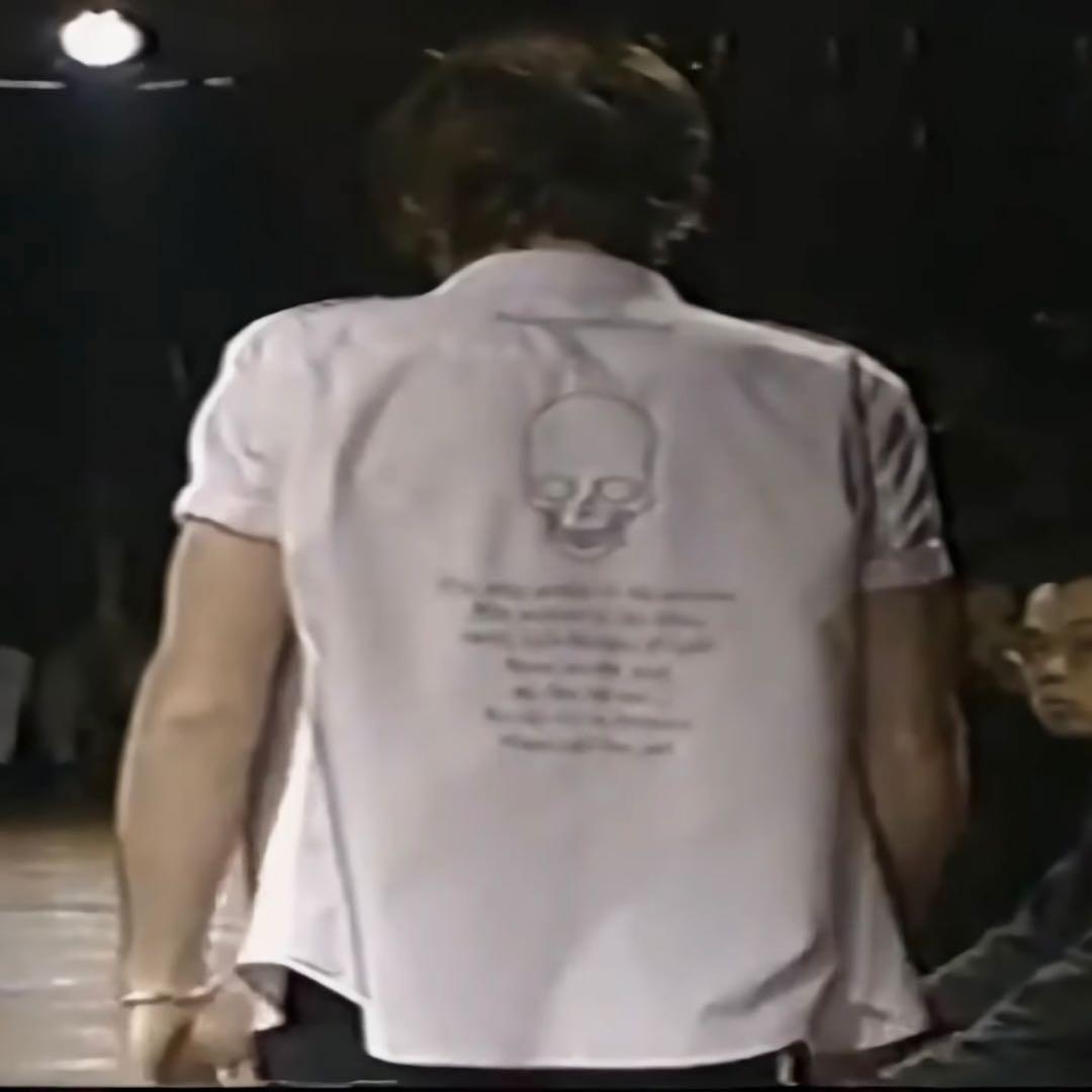 NUMBER (N)INE 01SS シャツ スカル刺繍 タイム期 00s