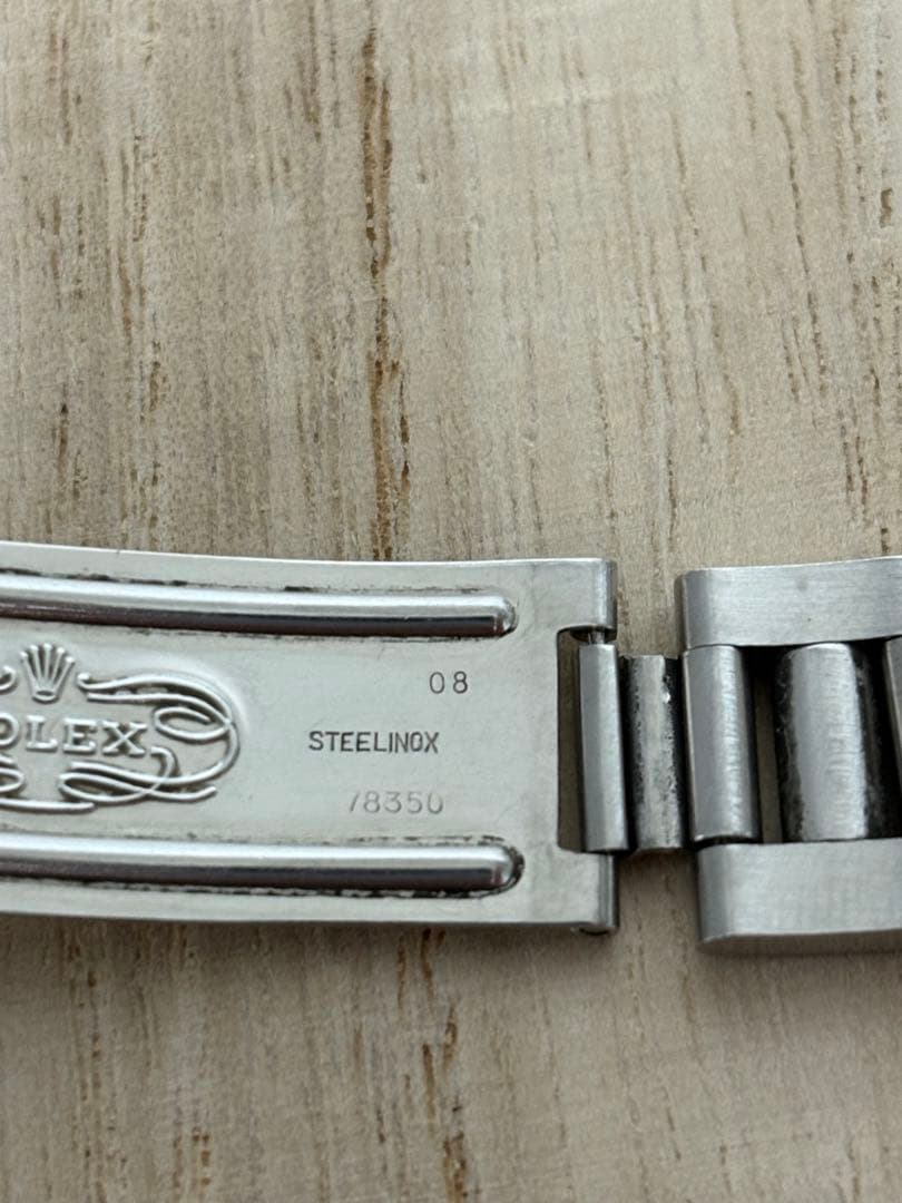 ロレックス 純正 オイスターブレスレット 78350 SS 19mmクラスプ付き