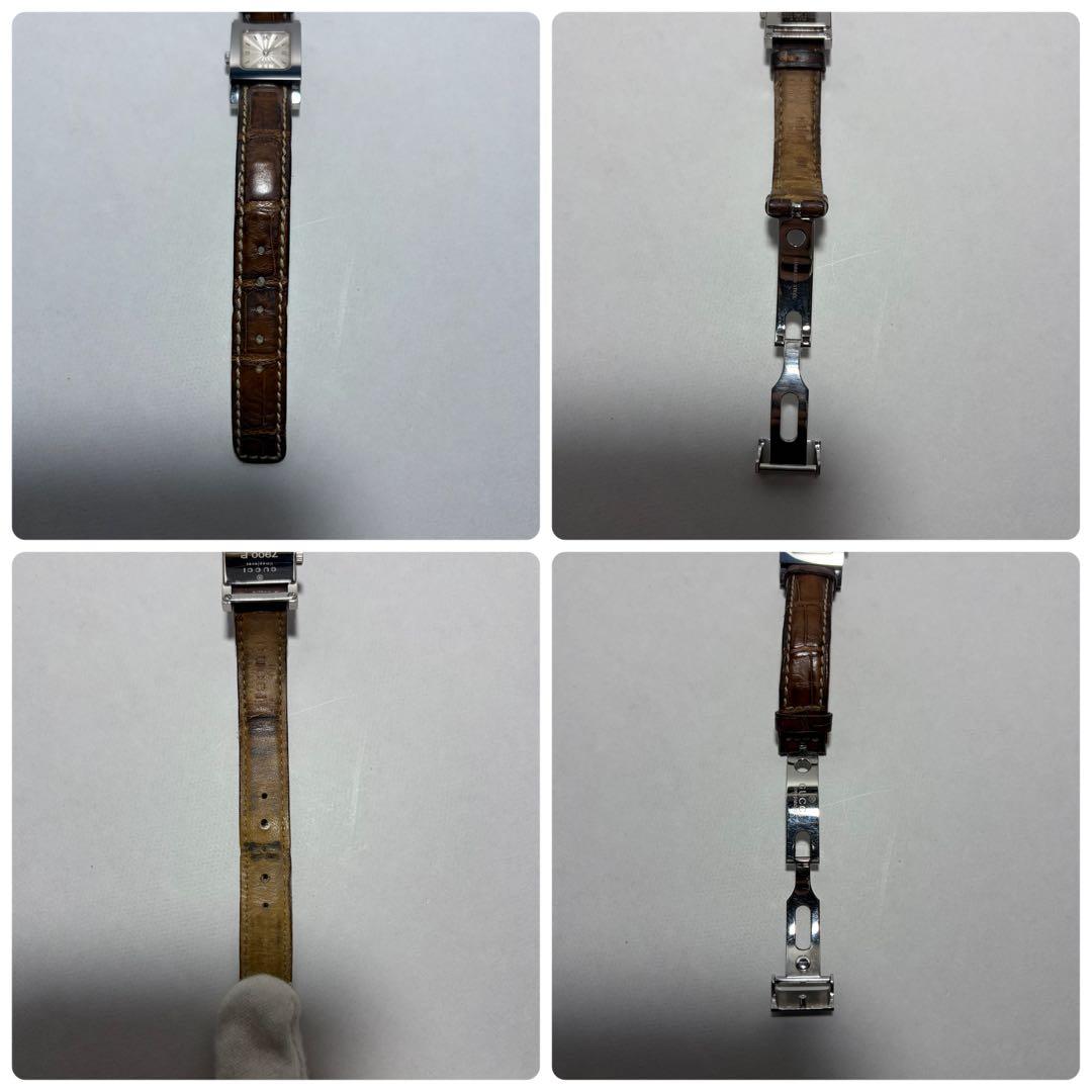 【稼働/新品電池】グッチ 腕時計 7900P ヴィンテージ スクエア SWISS