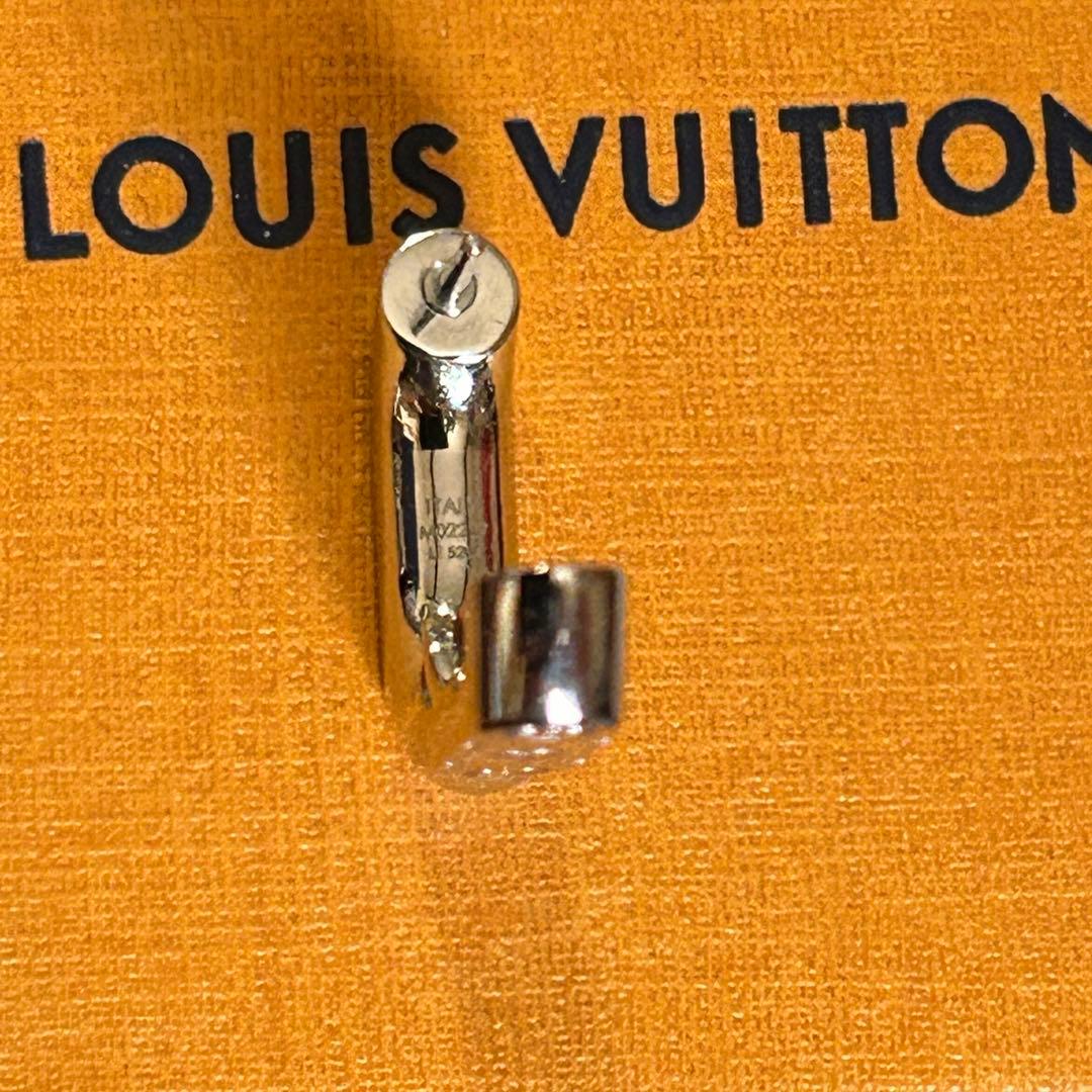 新品未使用　正規品　ルイヴィトン　モノグラム　フープピアス　ロゴ　ショッパー付