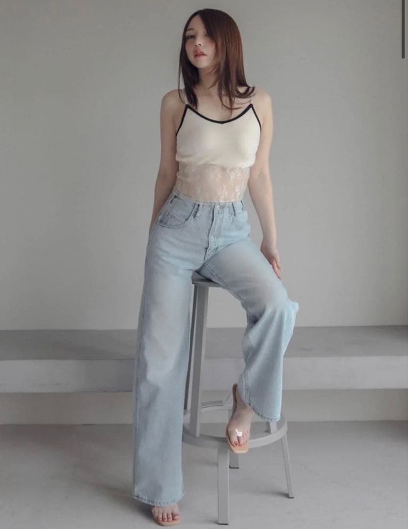 andmary ハートヒップデニムM