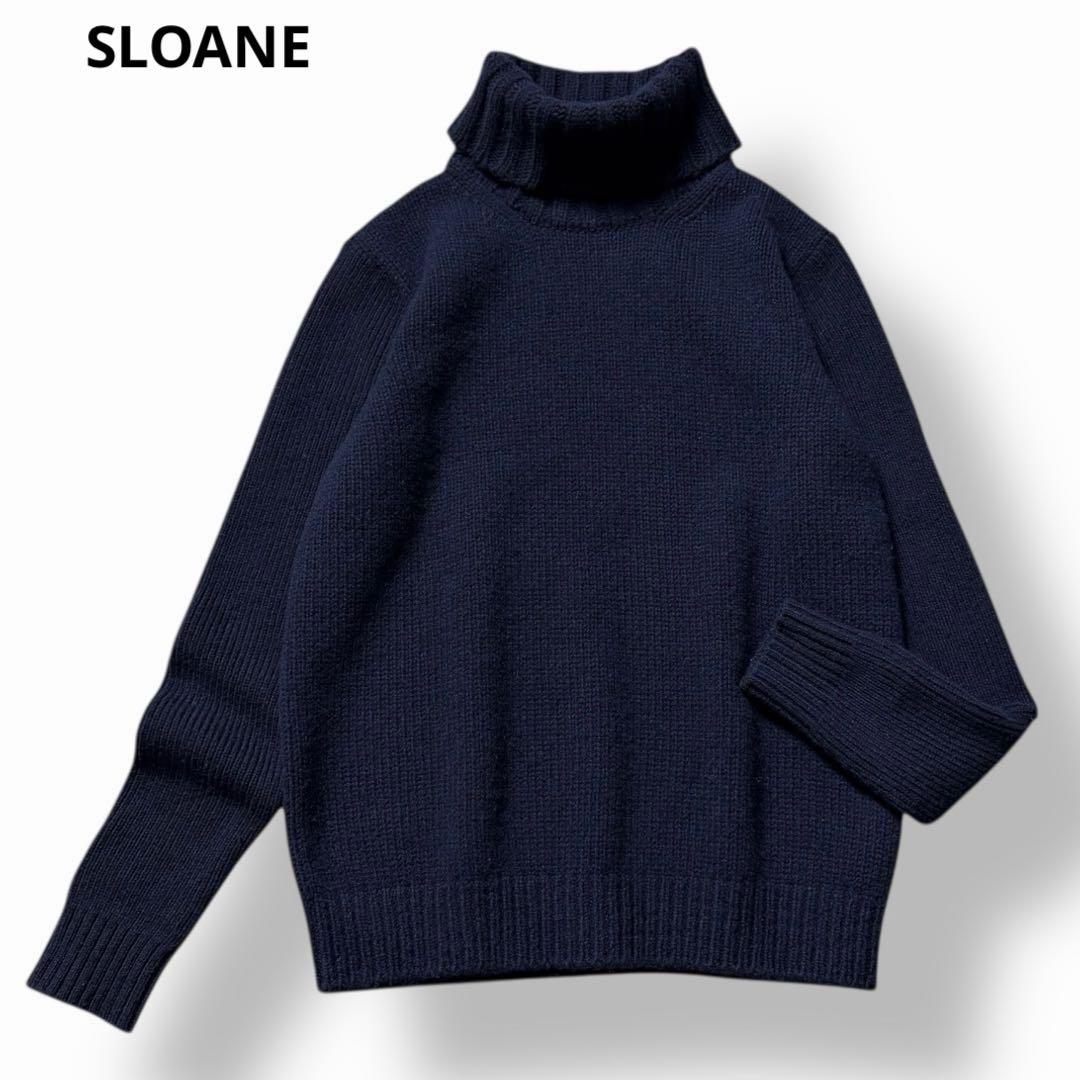 SLOANE 3G&5G ジーロンラム×カシミヤ タートルネック ニット