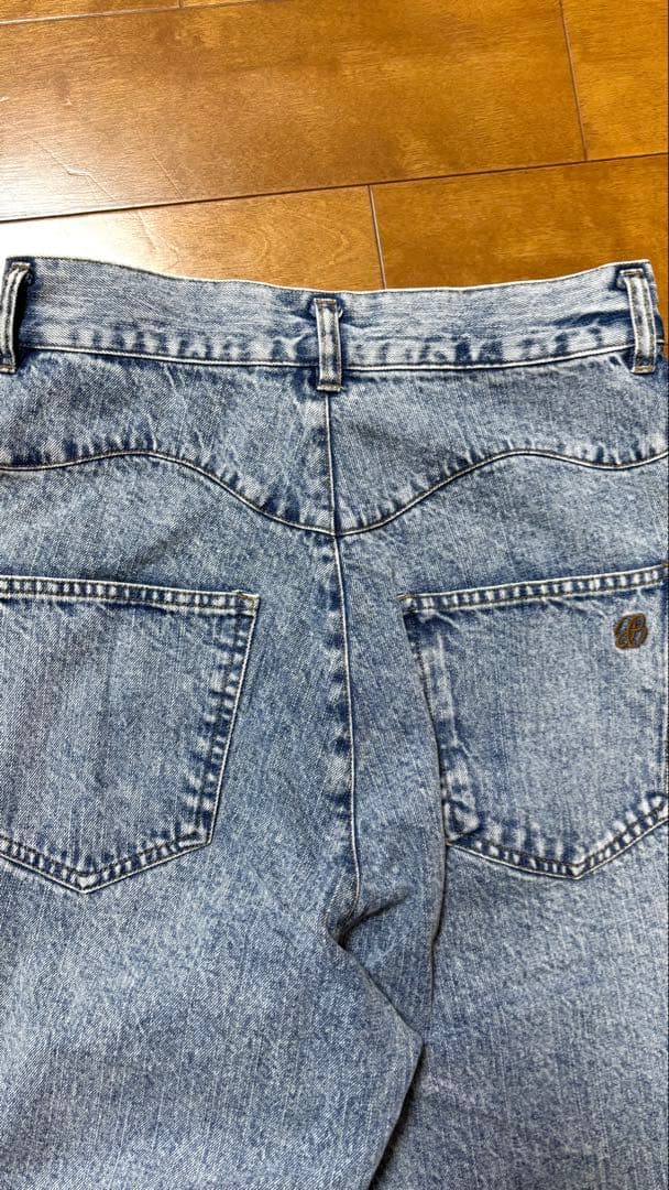 Eaphi RUFFLE DETAIL DENIM PANTSサイズshort