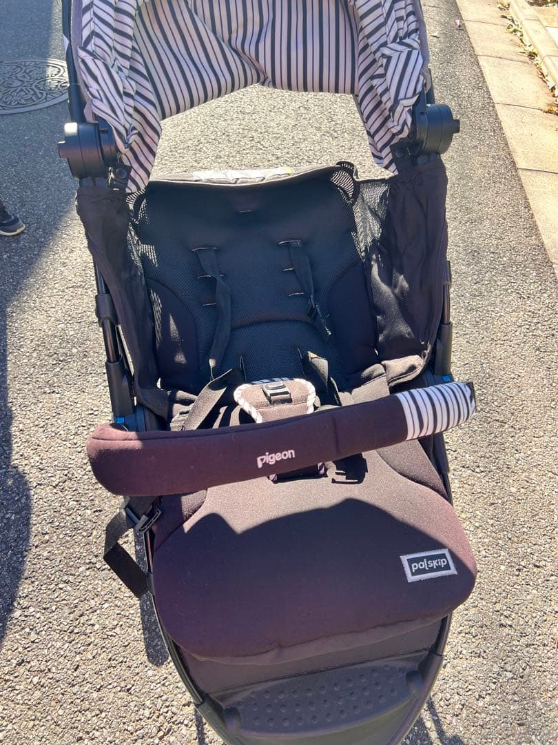 Pigeon（ピジョン） ベビーカー 三輪タイプ 大容量バスケット付き 良品