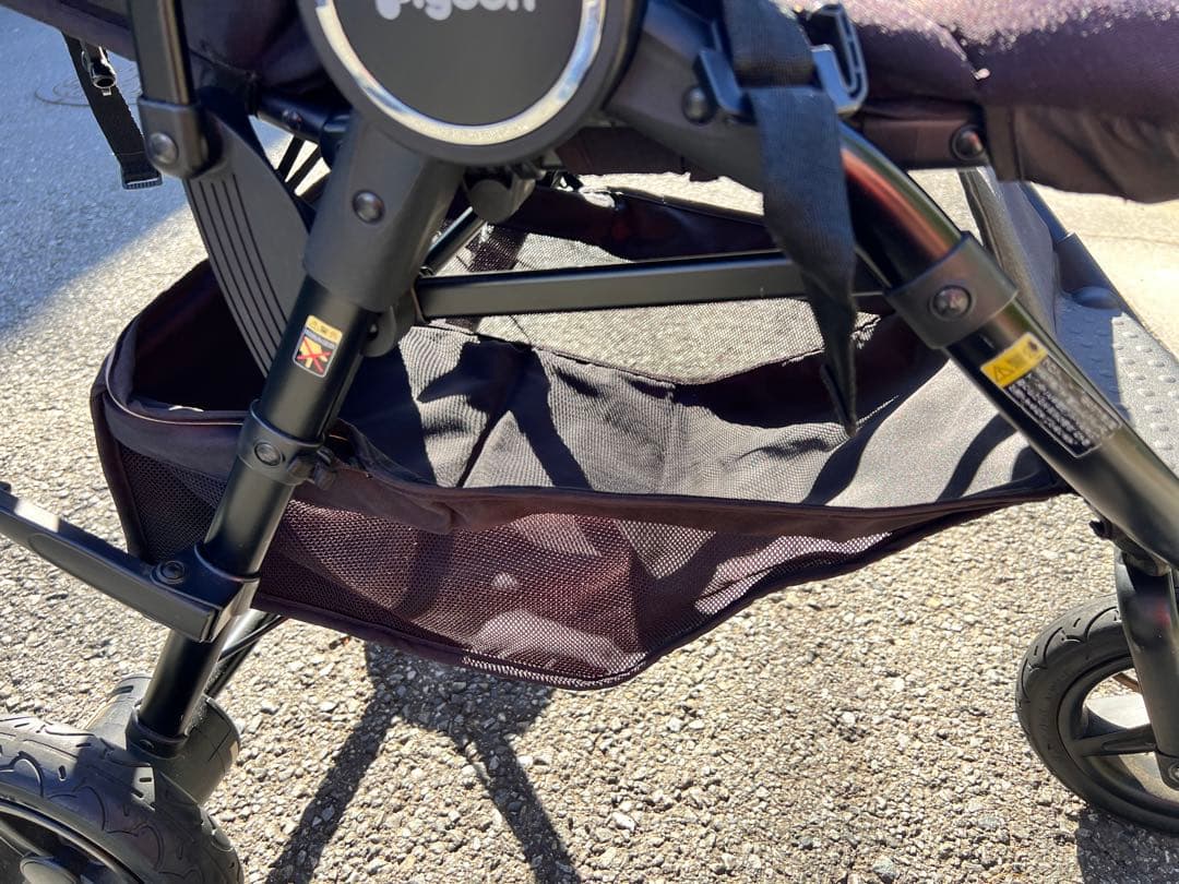 Pigeon（ピジョン） ベビーカー 三輪タイプ 大容量バスケット付き 良品