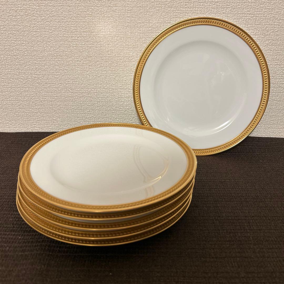 大倉陶園　クラウン　エンボス　デザートプレート　　20cm