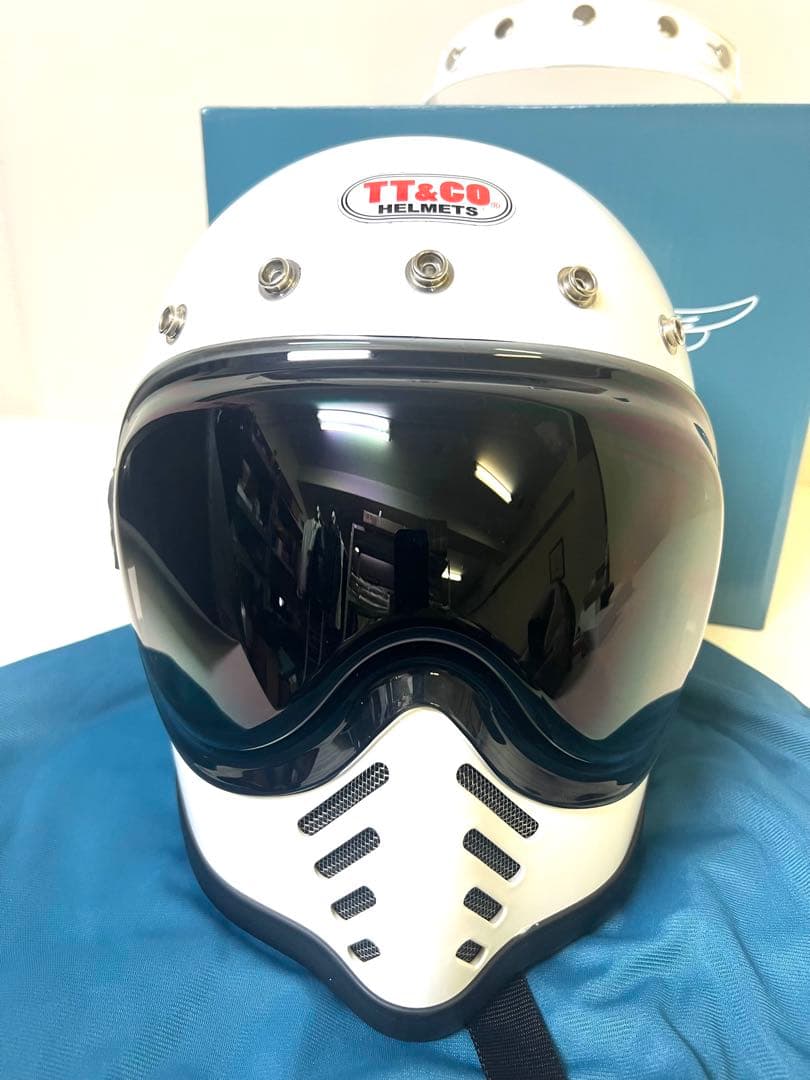 TT&CO モトモト3 SG／DOT スモールフルフェイス　純正専用ゴーグル付