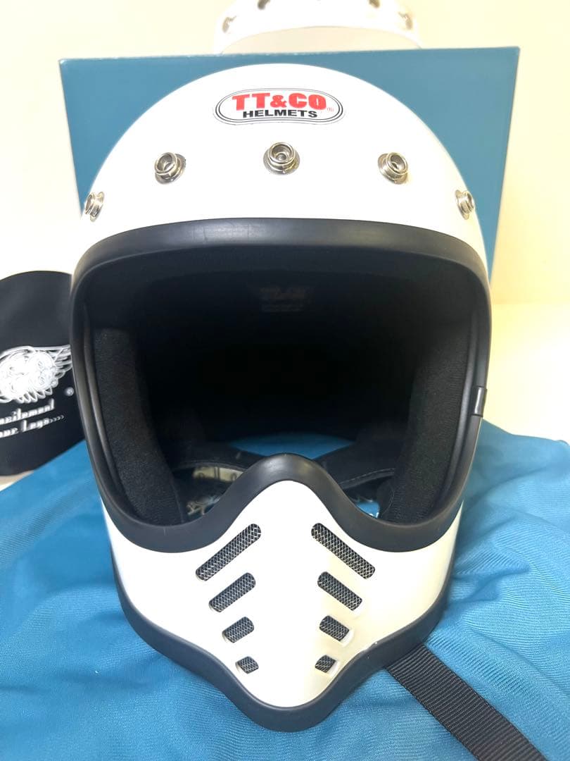 TT&CO モトモト3 SG／DOT スモールフルフェイス　純正専用ゴーグル付