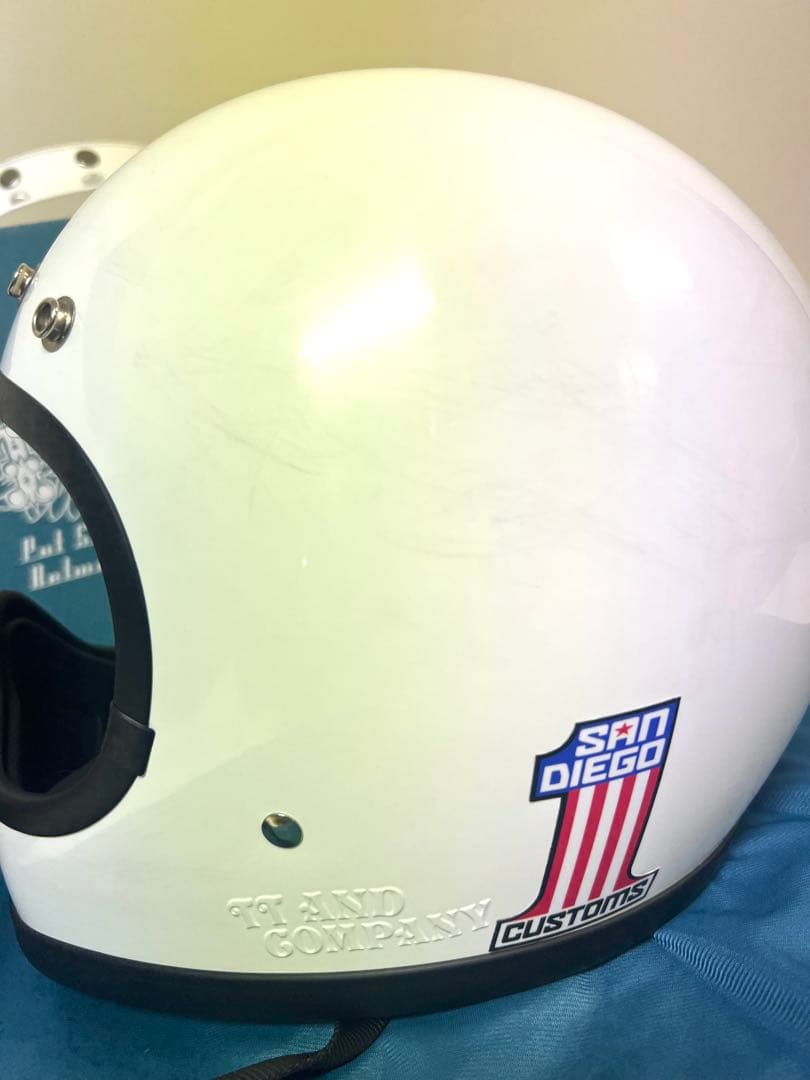 TT&CO モトモト3 SG／DOT スモールフルフェイス　純正専用ゴーグル付