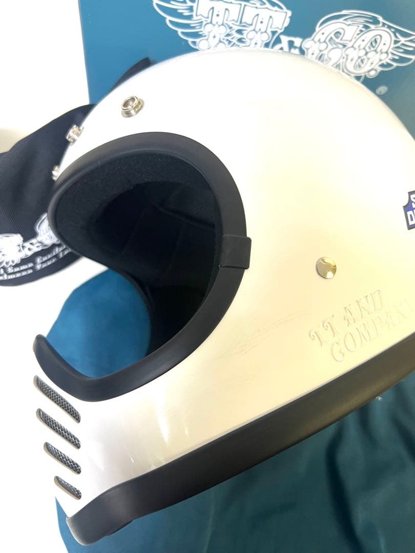 TT&CO モトモト3 SG／DOT スモールフルフェイス　純正専用ゴーグル付