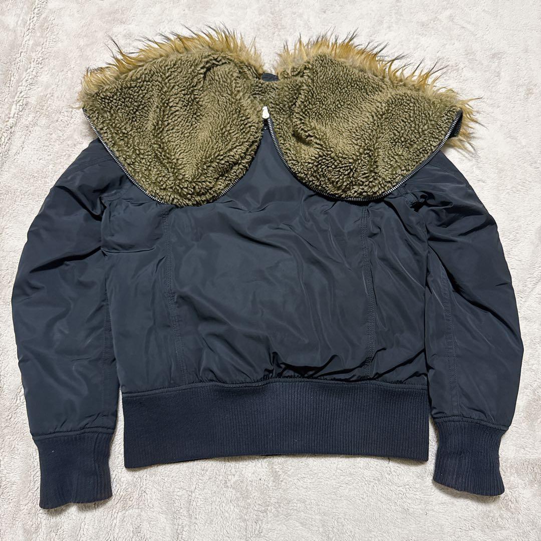 DIESEL N-2B フライトジャケット M 黒 短丈 Y2K