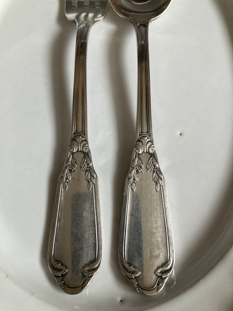 レア　天使のカトラリー　シルバープレート　フランス　アンティーク　刻印あり