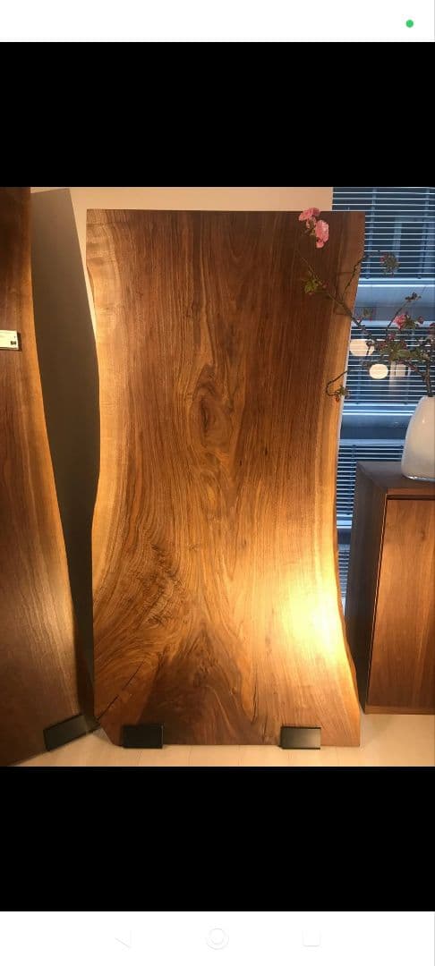 マスターウォール 天然木 ライブエッジ ダイニングテーブル