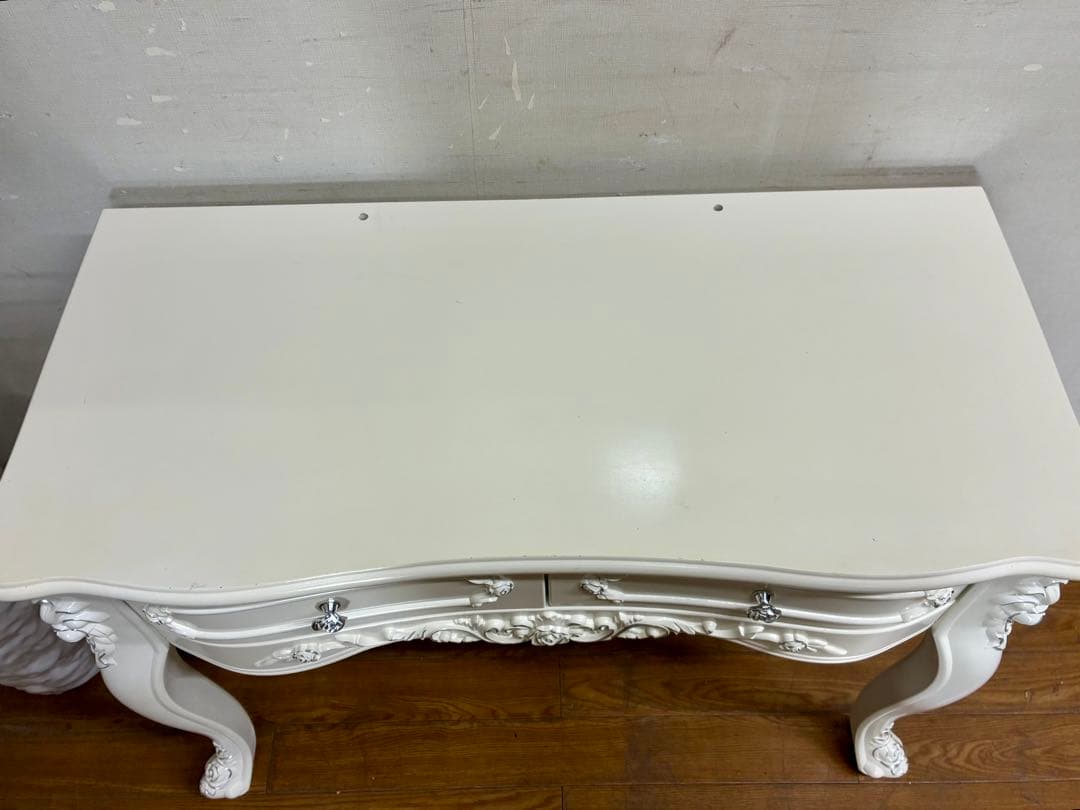 管281☆イタリア製☆アンティーク☆姫系☆ロココ調☆ドレッサー☆スツール付き