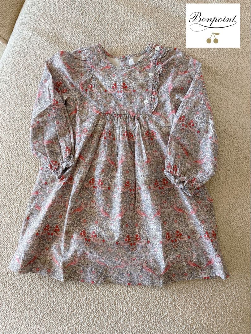 bonpoint ボンポワン ストロベリーシーフ　ワンピース