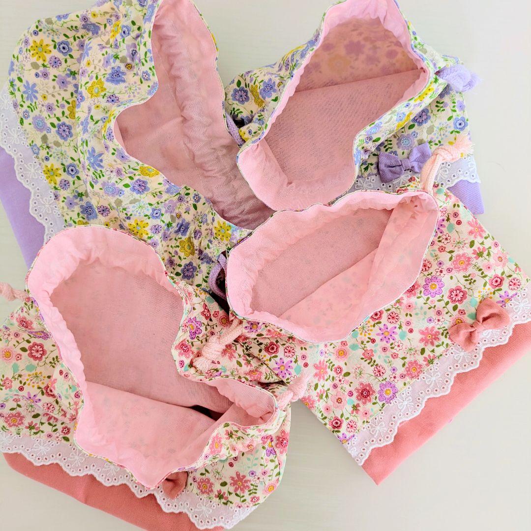 ハンドメイド　入園入学セット　レッスンバック　お着替え袋　上靴袋　お弁当袋