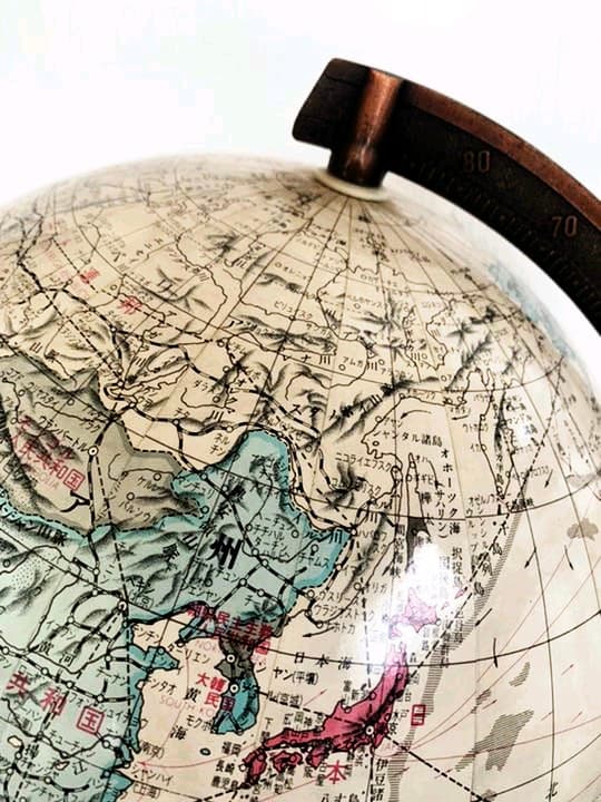アンティーク レトロ 地球儀 置物