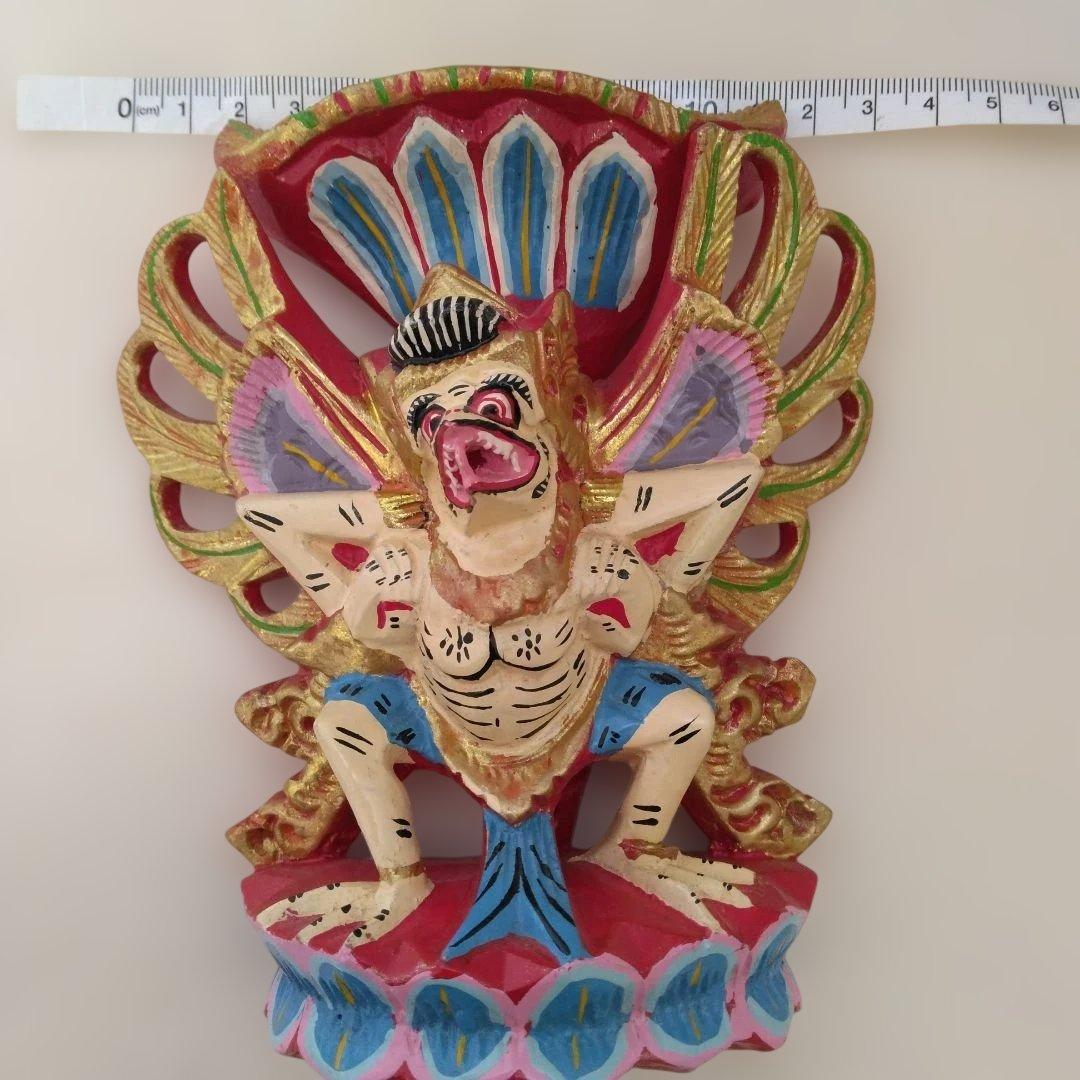 木彫り　ガルーダ　置物　魔除け