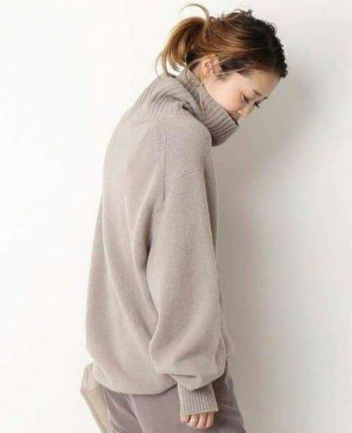 【極美品】DeuxiemeClasseミドルゲージタートルニットプルオーバー