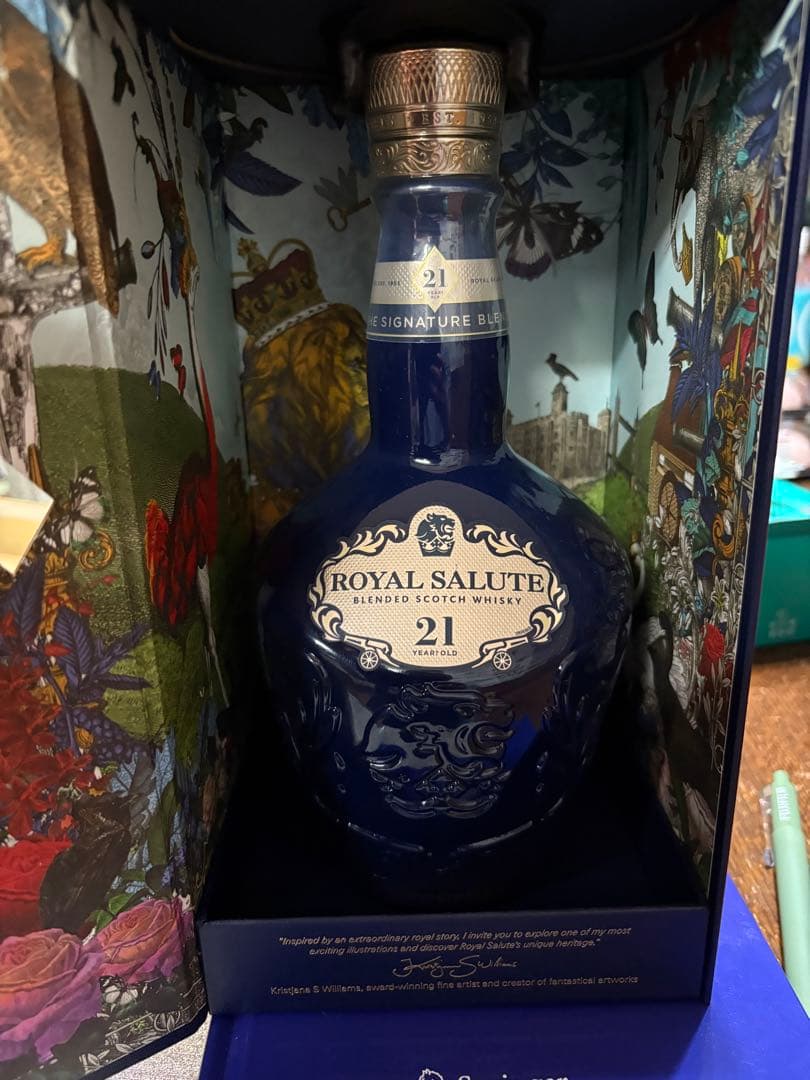 【未開封/箱付】ロイヤルサルート 21年 青ボトル スコッチウイスキー