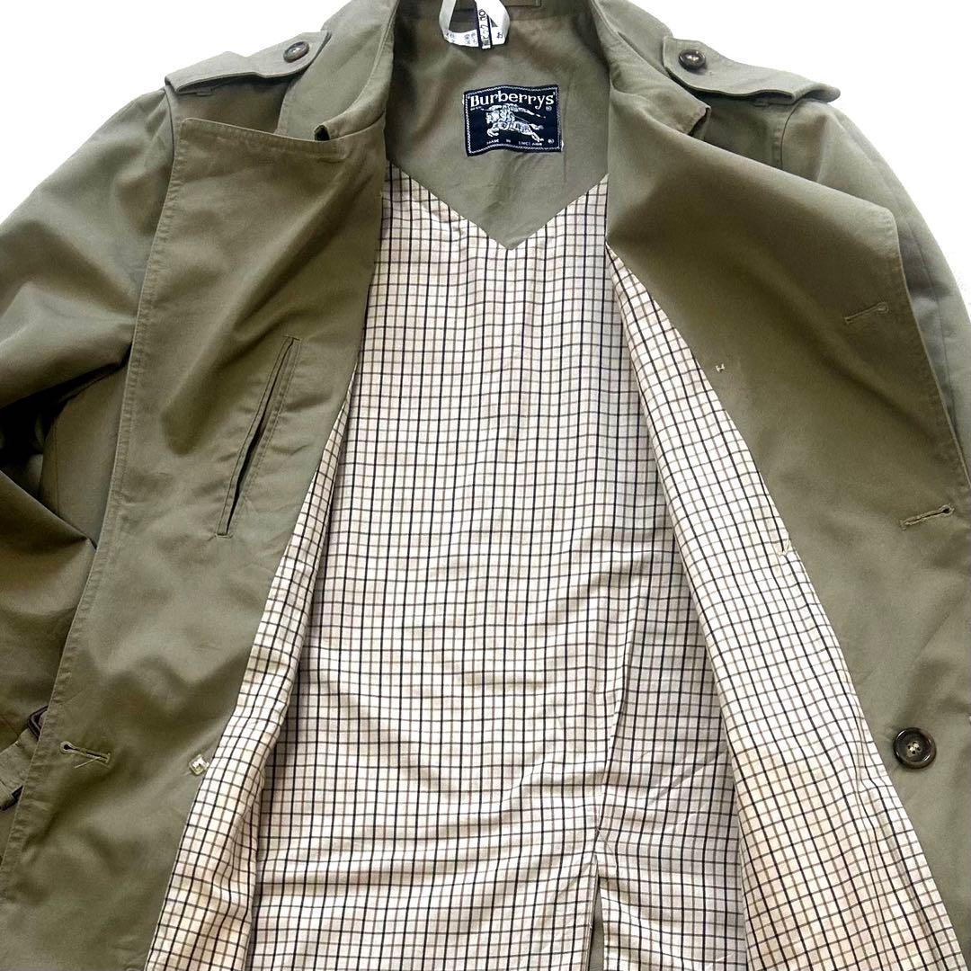 Burberrysバーバリーズメンズノバチエツク カーキ色ヴィンテージ