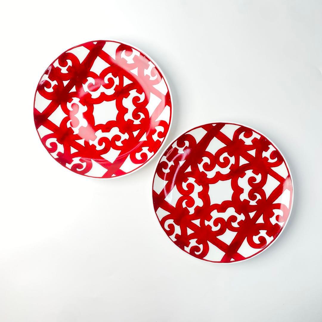 美品 エルメス HERMESガダルキヴィール プレート２枚セット 21cm.