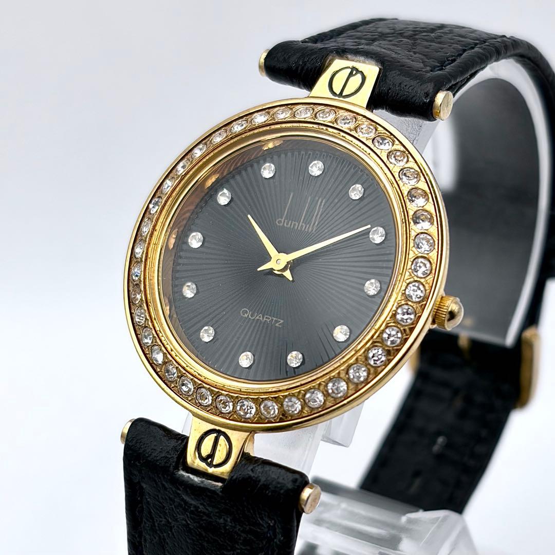 希少 ダンヒル ミレニアム 12Pダイヤ ストーン レディース 稼働品 新品電池