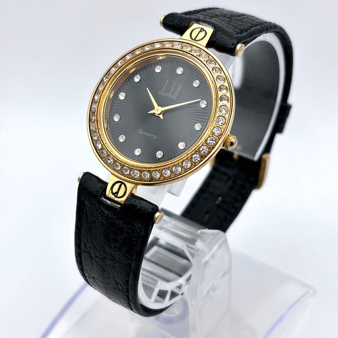 希少 ダンヒル ミレニアム 12Pダイヤ ストーン レディース 稼働品 新品電池