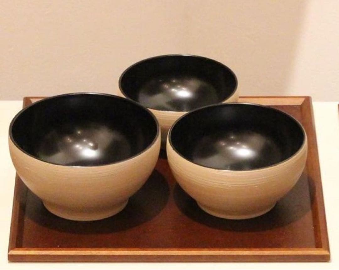 漆器　めぐる　三つ組椀
