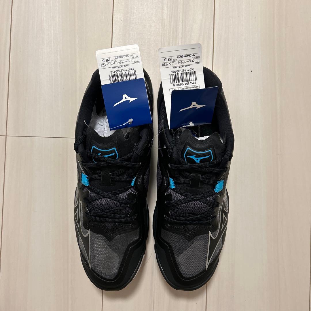 Mizunoバレーボールシューズ28cm28.5ブラックウェーブライトニングz8