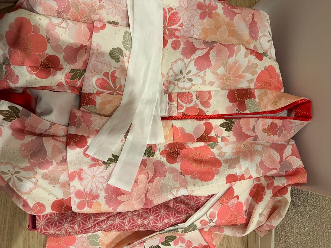 KAGURA 七五三 花柄 3歳 着物 ピンク