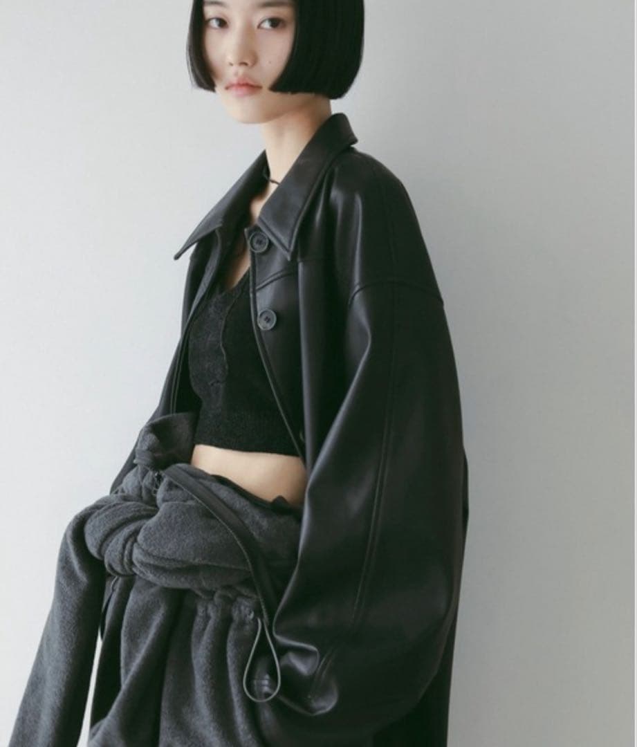 ジャケット・アウター anuke Ecoleather Over Jacket 38